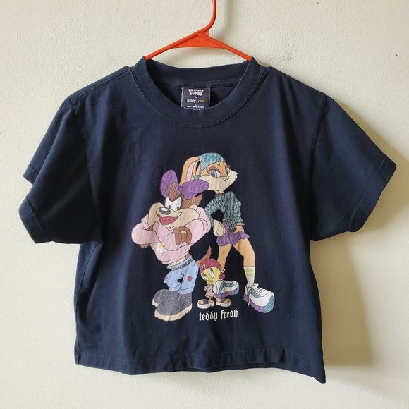 Teddy Fresh Tops - Looney Tunes X Teddy Fresh Bad Girls Graphic Tee Size Large Black